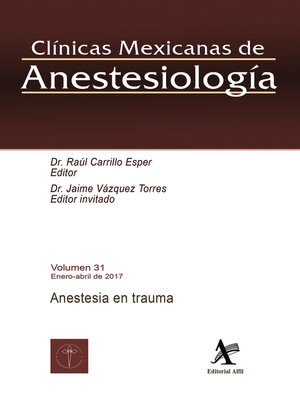 cover image of Anestesia en trauma